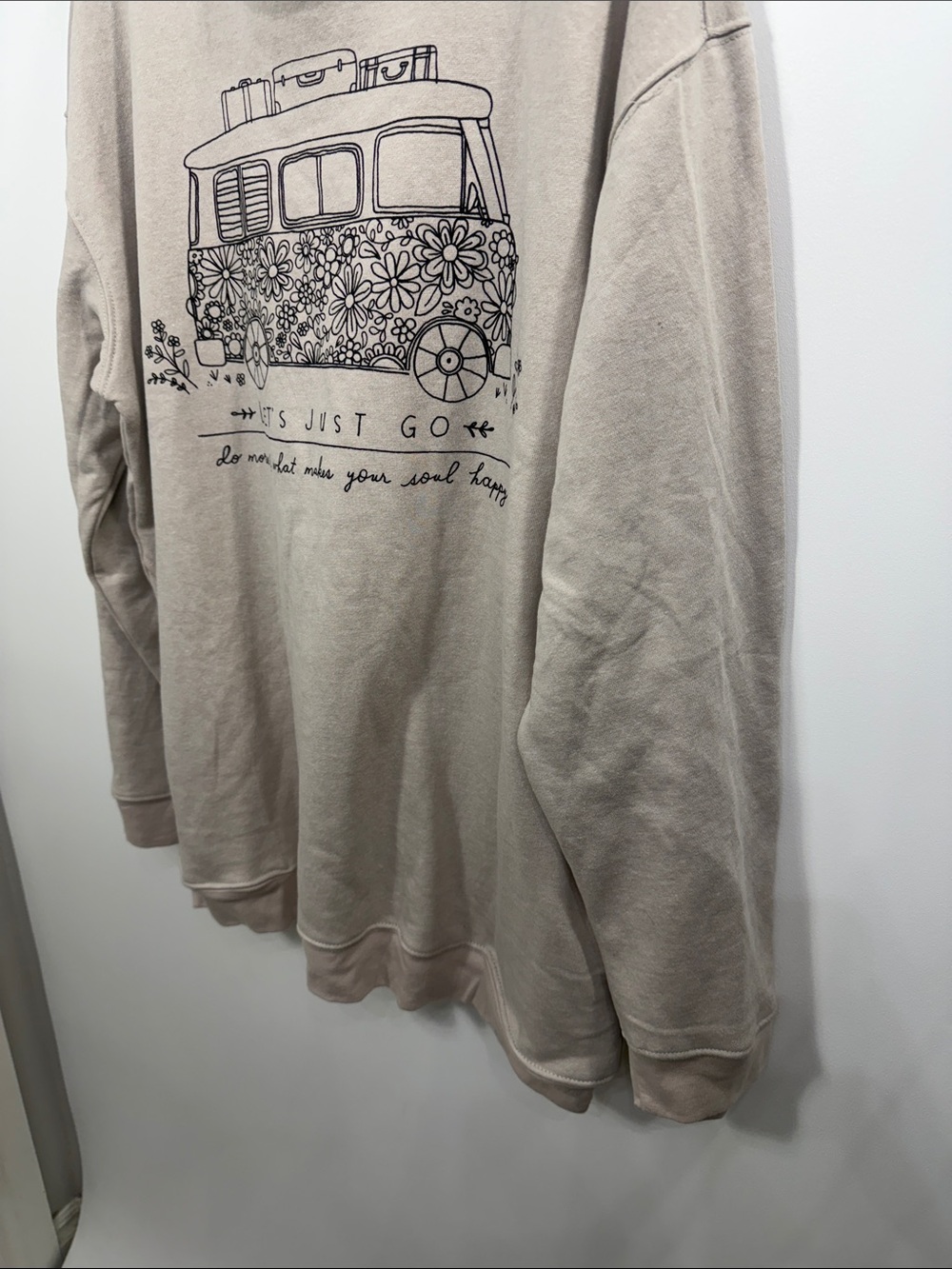 Natural Life Let’s Just Go Brown sweatshirt size XL. NWT. - Picture 3 of 10